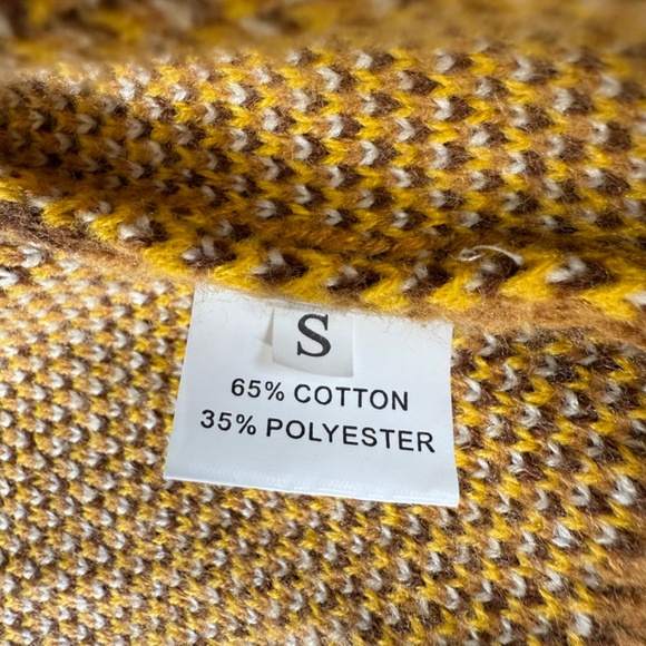 Color Block Ribbed Knit Cardigan Button Down - Picture 6 of 6